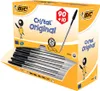 A box of BIC Cristal Original black ballpoint pens, showing the packaging and a selection of the pens. Anteprima dell’immagine prodotto