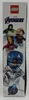 The side panel of a LEGO Marvel Super Heroes Captain America: Outrider-Attacke box, featuring illustrations of LEGO minifigures. Podgląd zdjęcia produktu