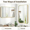 Specchio da bagno 30'' x 40'' con cornice in alluminio per Anteprima dell’immagine prodotto 7