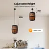 Beczka na wino retro - Lampa wisząca - Drewno - Łańcuch z Podgląd zdjęcia produktu 4