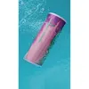 A cylindrical speaker floating in blue water. Produktbild-Vorschau
