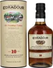 A bottle of Edradour 10 Years Highland Single Malt Scotch Whisky and its cylindrical packaging are displayed side-by-side against a white background. Produktbild-Vorschau