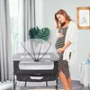 Beistellbett Babywiege mit Matratze Moskitonetz und Rädern Produktbild-Vorschau 3