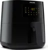 A black Philips Airfryer is shown from a side-angle against a white background. Produktbild-Vorschau