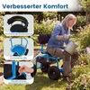 Carrello da giardino COSTWAY fino a 135 kg, seduta da Anteprima dell’immagine prodotto 4