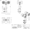 4-násobný Válečky spuštění vozíku lodní přívěs pneumatiky Náhled obrázku produktu 4