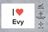 MuchoWow® Mauspad Mousepad Ich liebe - Evy - Mädchen 40x30 Produktbild-Vorschau 2