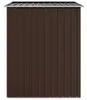 vidaXL Capanno da giardino Marrone 205x129x183 cm Acciaio Anteprima dell’immagine prodotto 4