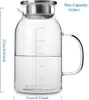 Intirilife Karaffe mit Filter in KLAR – 1,8l Krug aus Produktbild-Vorschau 3