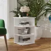 vidaXL Étagère d'appoint blanc 35x35x55 cm Bois composite Voir les images du produit 9