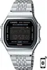 A silver Casio digital watch with a black face is shown against a white background. Produktbild-Vorschau