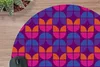 MuchoWow® Mauspad Mousepad Tulpen - Muster - Retro 50x50 cm Produktbild-Vorschau 2