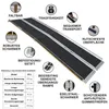 WORHAN® Rampa pre invalidné vozíky 215 cm skladacia 272 kg Náhľad obrázku produktu 3