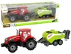 Roter Ackerschlepper mit grüner Sämaschine Friktionsantrieb Produktbild-Vorschau 1