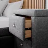 Homestyle4u Nachttisch 47x54x29 Schlafzimmer Nachtschrank Produktbild-Vorschau 14