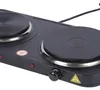Deski Doppel Kochplatte 2 x 1000 Watt schwarz Kochfeld Produktbild-Vorschau 2