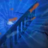 An abstract, underwater-themed projection of light and shapes, possibly from a children's night light projector. Produktbild-Vorschau