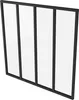 AICA Glaswand Ecklösung 123x108cm Glasfenster Innenfenster Produktbild-Vorschau 5
