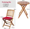 COSTWAY Ensemble de meubles de jardin 3 pièces, table de Voir les images du produit 3