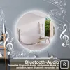 Badspiegel mit LED Beleuchtung Rund 80cm Uhr Bluetooth 3 Produktbild-Vorschau 3