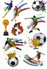 Oblique Unique 42 Temporäre Tattoos Kinder Fussball Tattoo Produktbild-Vorschau 3