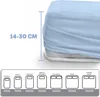 EVE Textile Spannbettlaken 180 x 200cm Hellblau 100 % Produktbild-Vorschau 7