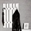 HAKU Wandgarderobe weiß - MDF, Metall, B/H/T: 65x100x9 cm Produktbild-Vorschau 4