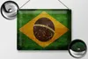 Blechschild Flagge Brasilien, 40 x 30 cm, Blechschilder Produktbild-Vorschau 2