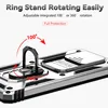 A close-up of a phone case with a ring stand feature, illustrating its rotation capabilities. Produktbild-Vorschau