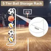 Verticale Basketbalstandaard met 5 Niveaus Productafbeelding-voorbeeld 2