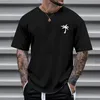 ASKSA T-shirt homme été oversize T-shirts col rond manches Voir les images du produit 2