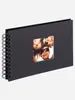 Walther Fun schwarz        23x17 40 schwarze Seiten Spiral Produktbild-Vorschau 2