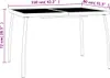 vidaXL Gartentisch Anthrazit 110x80x72 cm Stahlgitter Produktbild-Vorschau 7