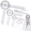 6PCS Zestaw goniometrów medycznych PVC Przezroczysta, Podgląd zdjęcia produktu 2