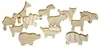 EDUPLAY 210-052 Holzfiguren Tiere, unbemalt, natur, Produktbild-Vorschau 1