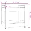The Living Store Bürowagen Betongrau 60x45x60 cm Produktbild-Vorschau 8