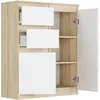 Komoda 98Cm Szafka 2 Szuflady S-2 Sonoma Mix Podgląd zdjęcia produktu 11