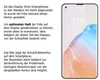A smartphone display with a protective film outline shown against a white background, accompanied by descriptive text. Náhled obrázku produktu
