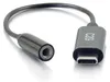 C2G 54426, 0,09 m, USB-C, 3,5 mm, Schwarz, Stecker, Buchse Produktbild-Vorschau 2