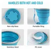 2-teiliges Set faltbarer Silikonbecher, 320 ml Reisebecher, Produktbild-Vorschau 3