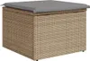 vidaXL Záhradná stolička s vankúšom béžová 55x55x37 cm Poly Náhľad obrázku produktu 6