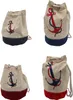 Rucksack Seesack Baumwolle mit Ankermotiv Größe: rot / H: Produktbild-Vorschau 1