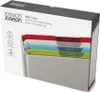 The image shows the packaging of a set of Joseph Joseph Folio Icon chopping boards. Podgląd zdjęcia produktu