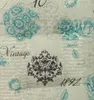 A decorative background with floral patterns and script text. Produktbild-Vorschau