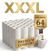 Papel higiénico Roxlin Premium, de 3 capas, 64 rollos, 160 Vista previa de la imagen del producto 1