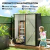 Zahradní domek Outsunny s pultovou střechou, 1,34 m², černý Náhled obrázku produktu 4