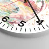 Wanduhr - Rund - Glasuhr - Liebe Palmen Ansicht Sommer - Produktbild-Vorschau 5