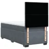 Boxspringbett mit Matratze Dunkelgrau 90x200 cm Samt Produktbild-Vorschau 10