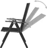 vidaXL Gartenstühle Klappbar 4 Stk. Aluminium und Textilene Produktbild-Vorschau 4