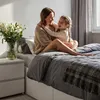 Bett mit Bettkasten 120x200 cm Metalllattenrost aufklappbar Produktbild-Vorschau 9